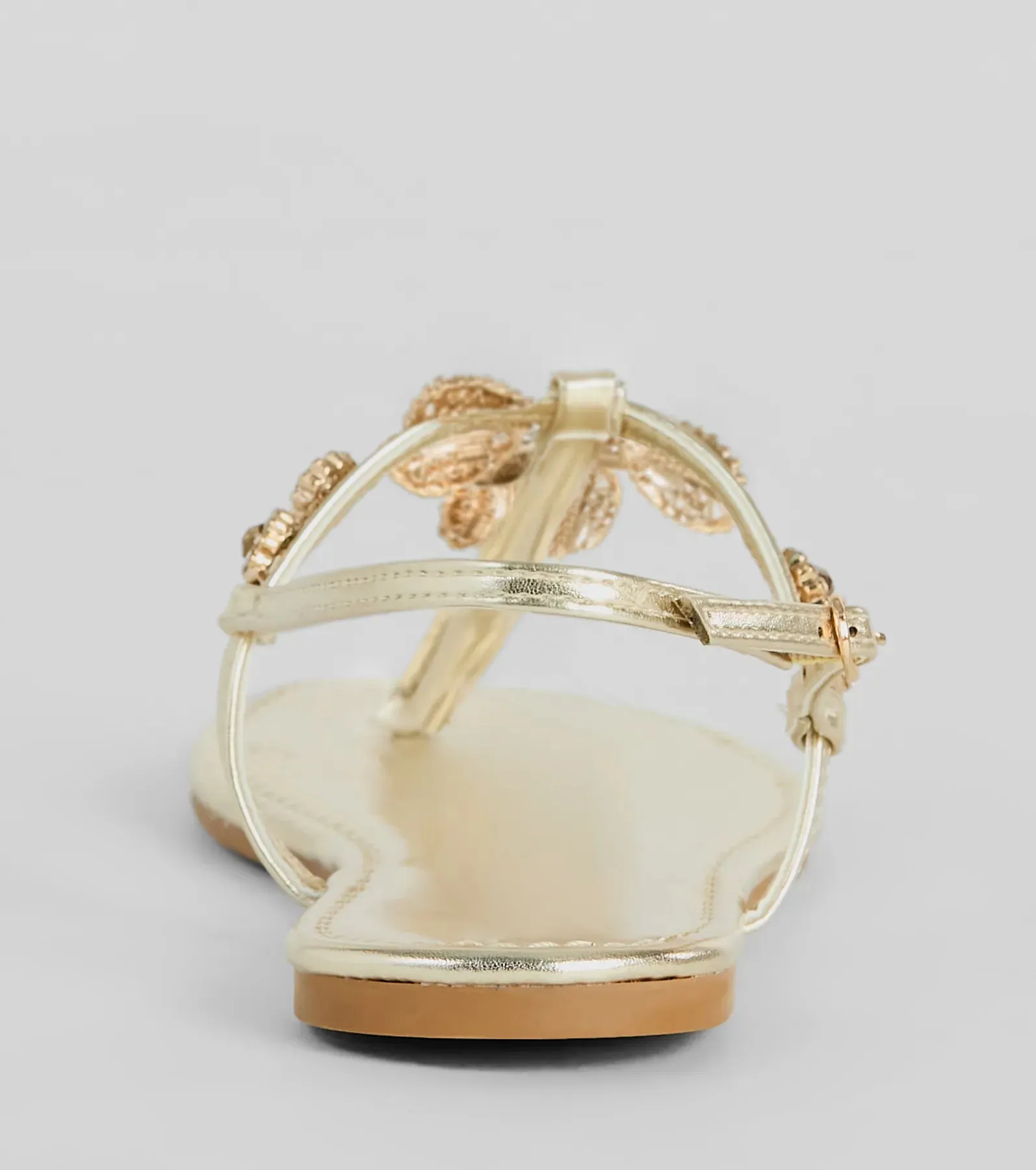 Sea Me Now Rhinestone Starfish Flat Sandals sold by Windsor product image thumbnail 4