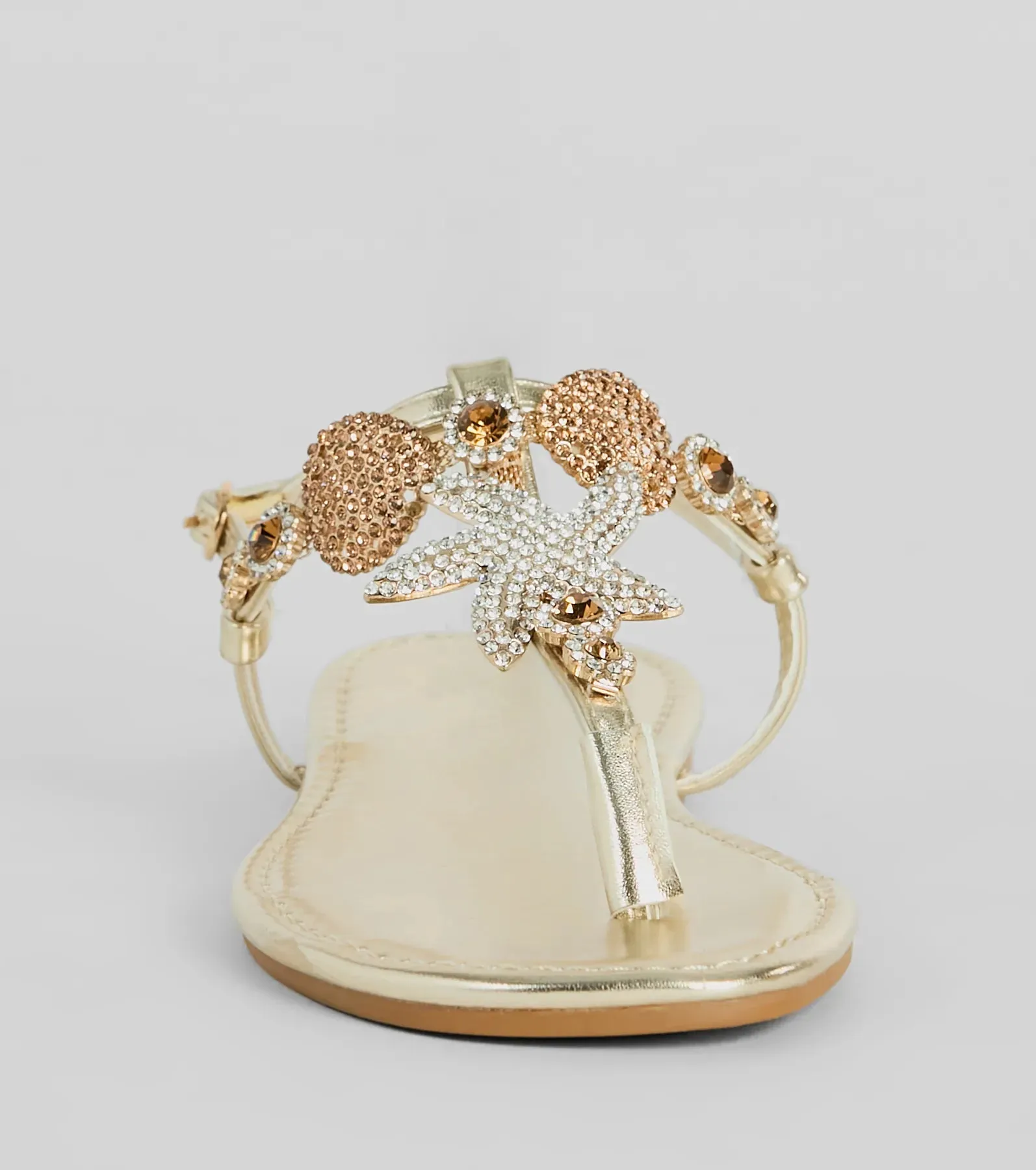 Sea Me Now Rhinestone Starfish Flat Sandals sold by Windsor product image thumbnail 3