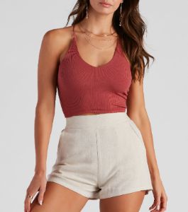 Everyday Staple Halter Crop Top sold by Windsor