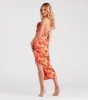 Artistic Muse Abstract Strapless Midi Dress sold by Windsor