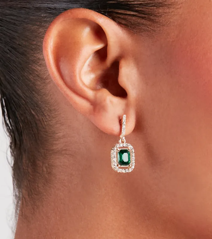 Simply Luxe Halo Gemstone Stud Earrings sold by Windsor