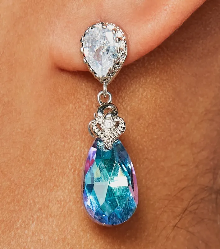 Elegant Teardrop Colored Gemstone Earrings sold by Windsor