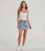 Cargo Darling High-Rise Denim Mini Skirt sold by Windsor