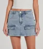 Cargo Darling High-Rise Denim Mini Skirt sold by Windsor