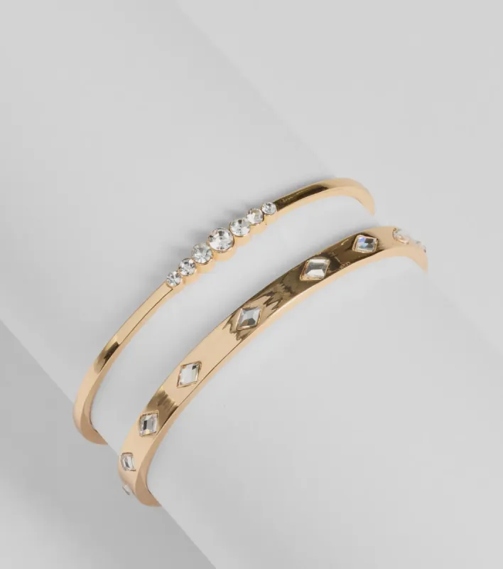 Stunning Two-Piece Bangle Bracelet Set sold by Windsor
