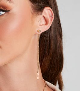 Sleek Wonder Fringe Stud Earrings sold by Windsor