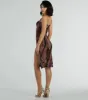 Abstract Beauty Printed Slit Midi Dress sold by Windsor