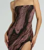 Abstract Beauty Printed Slit Midi Dress sold by Windsor