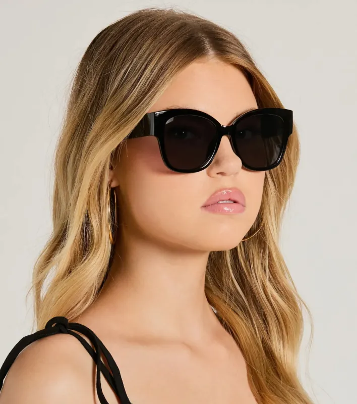 Instantly Chic Oversized Square Sunglasses sold by Windsor