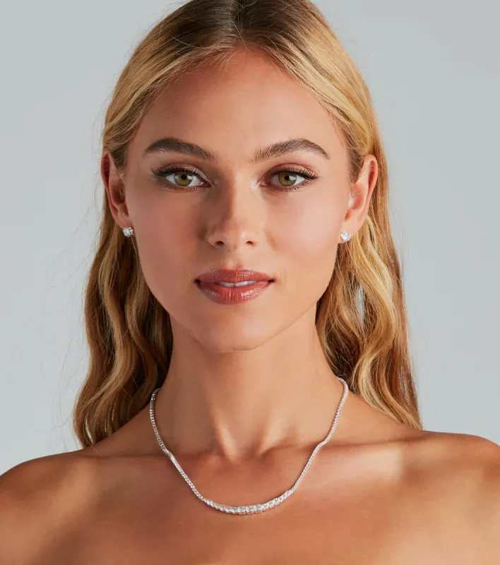 Loving This Moment Necklace And Earrings Set sold by Windsor
