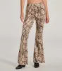 Slither In Style High Rise Snake Print Flare Pants sold by Windsor