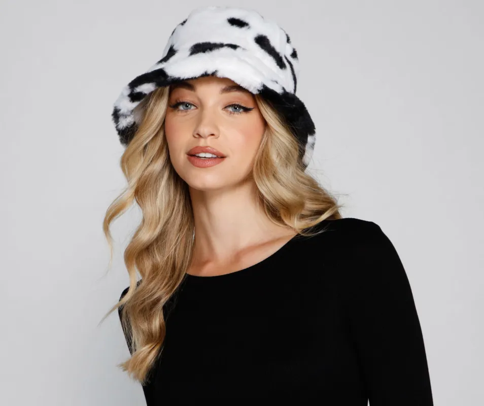 Trendsetting Look Faux Fur Bucket Hat sold by Windsor
