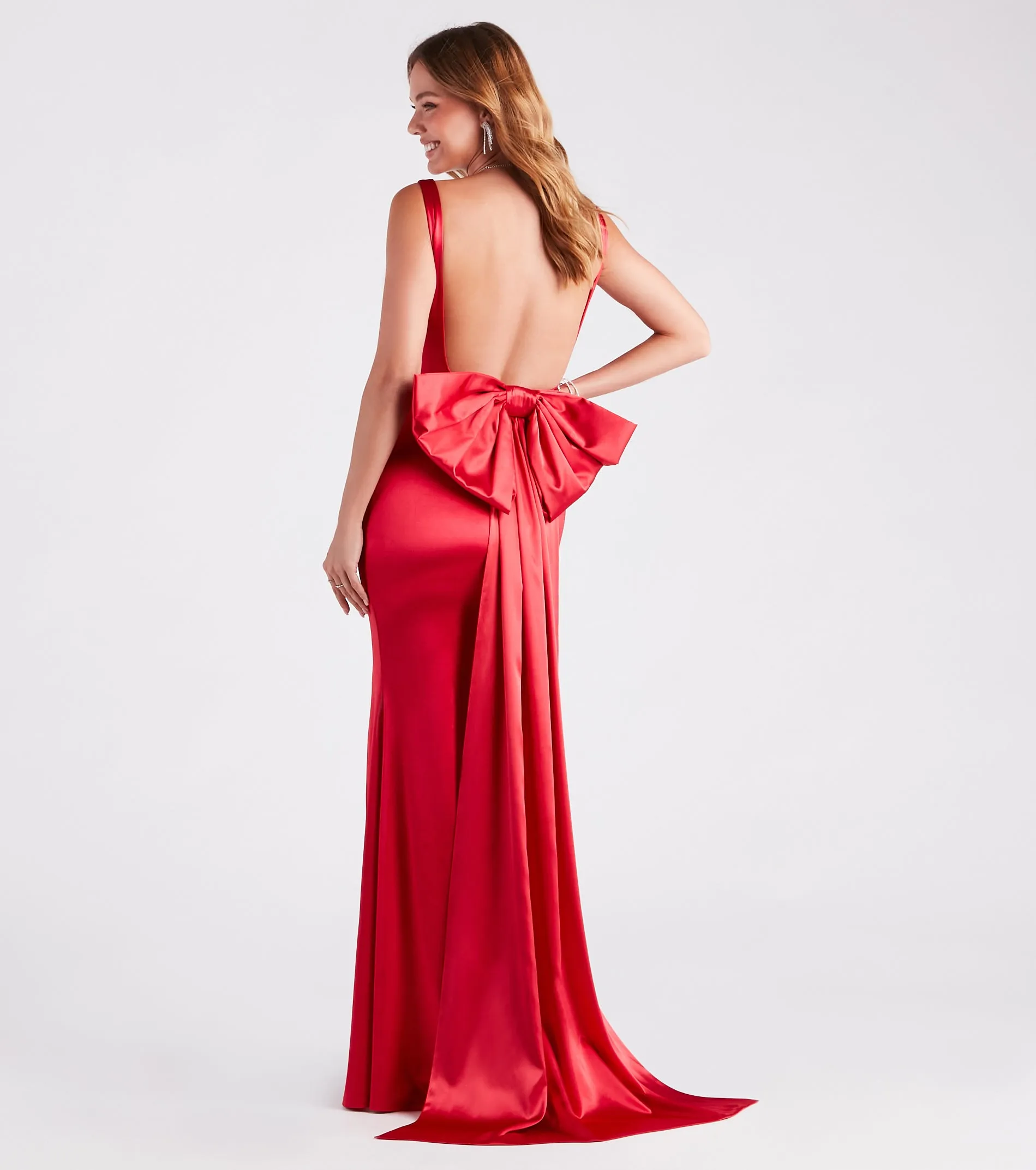 Dianna Formal Satin Bow Mermaid Dress sold by Windsor