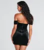 Dropping Hints Velvet Lace Bustier Mini Dress sold by Windsor