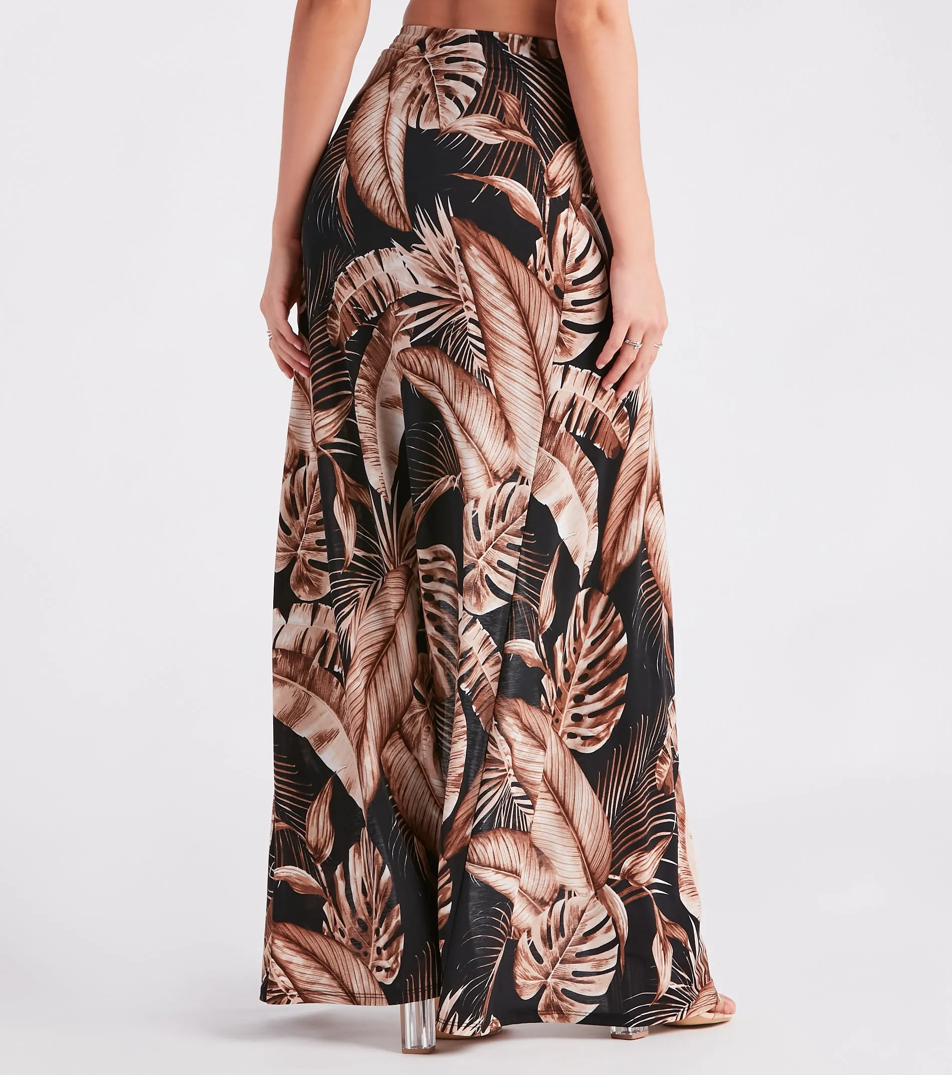Vacay State Of Mind Tropical Slit Maxi Skirt sold by Windsor product image thumbnail 3