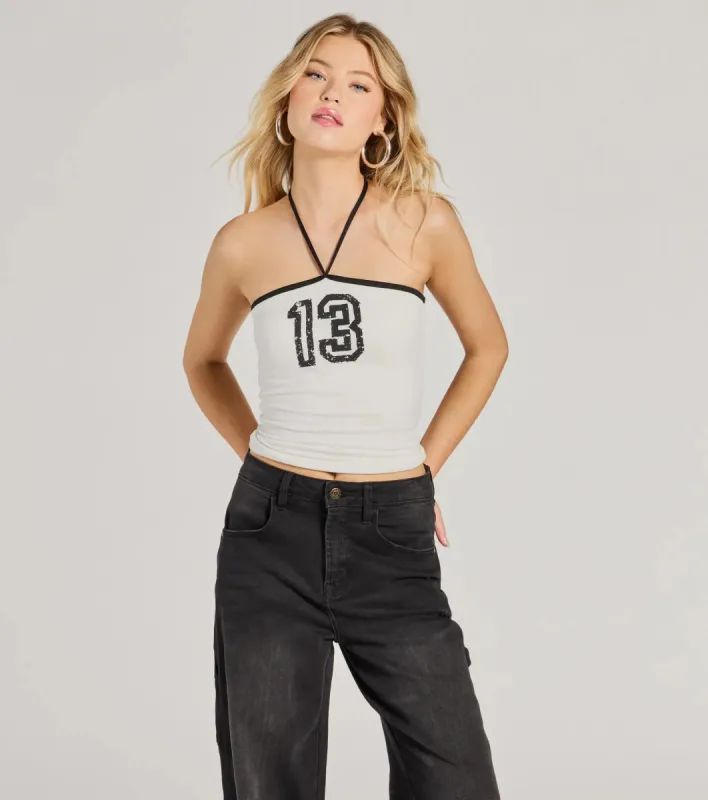Lucky Thirteen Strapless Tube Crop Top sold by Windsor