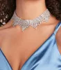 Glam Intentions Rhinestone Fringe Choker sold by Windsor