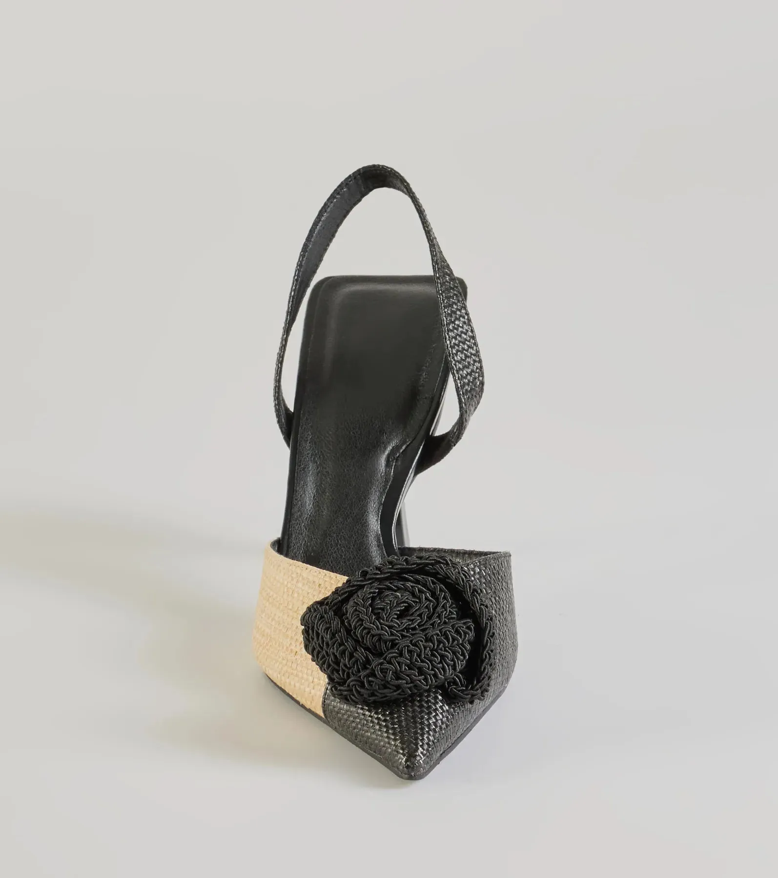 Trendy Fab Raffia Flower Stiletto Pumps sold by Windsor product image thumbnail 4