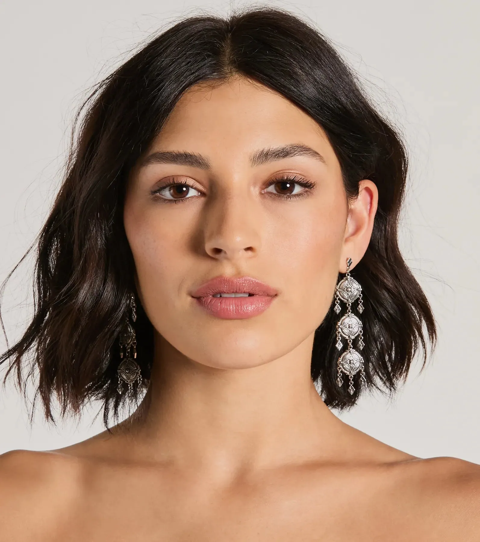 Burst Of Brilliance Coin Dangle Earrings sold by Windsor product image thumbnail 3