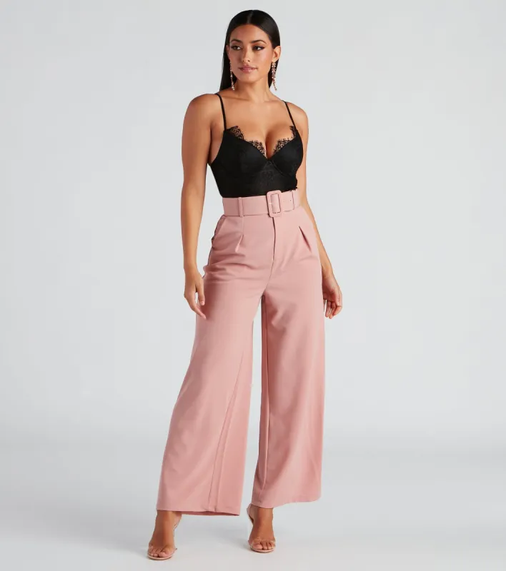 Flip In Reverse Belted Trouser Pants sold by Windsor