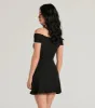 Elevated Chic Off-The-Shoulder A-Line Mini Dress sold by Windsor