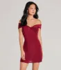 Elevated Chic Off-The-Shoulder A-Line Mini Dress sold by Windsor