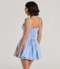 So Darling Woven Drop-Waist Skater Dress sold by Windsor