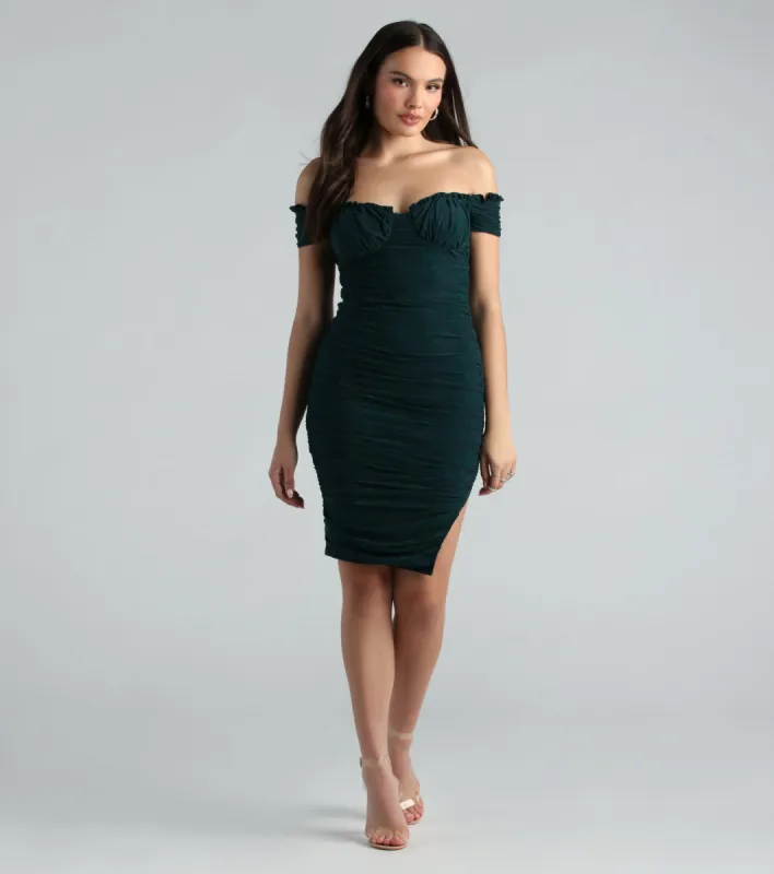Sincerley Chic Floral Velvet Mesh Midi Dress sold by Windsor