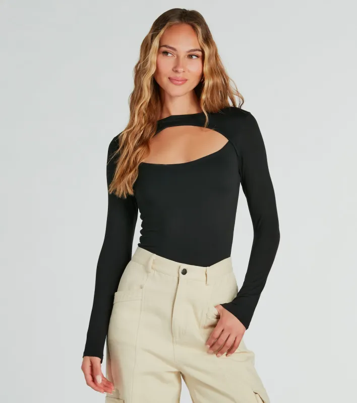 Make The Cut Long Sleeve Knit Bodysuit sold by Windsor