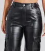 Casually Sleek Faux Leather Cargo Pants sold by Windsor