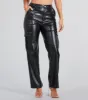 Casually Sleek Faux Leather Cargo Pants sold by Windsor
