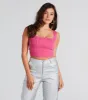 Looking Snatched Cropped Corset Tank sold by Windsor