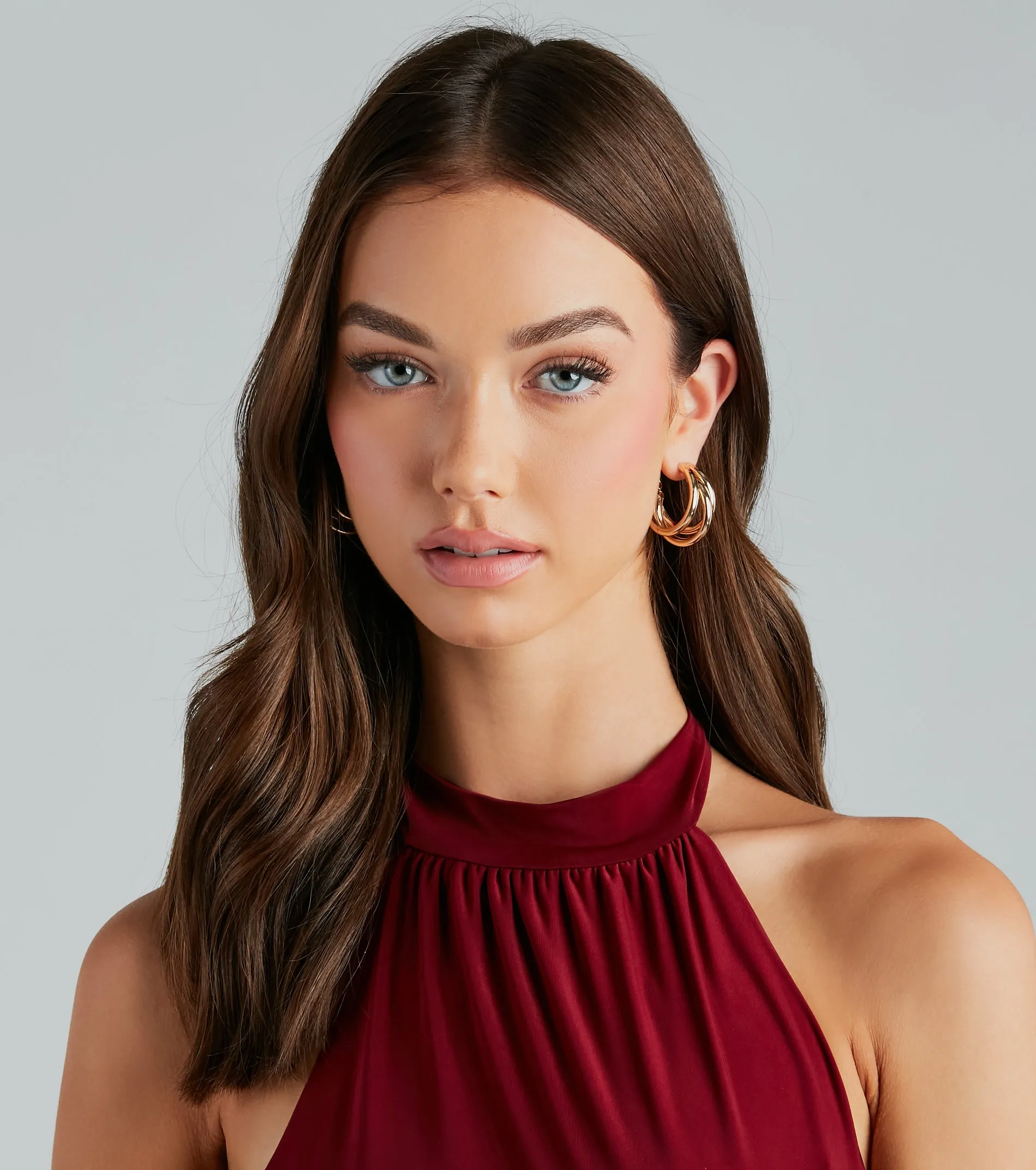 Elevated Style Triple Hoop Earrings sold by Windsor product image thumbnail 2