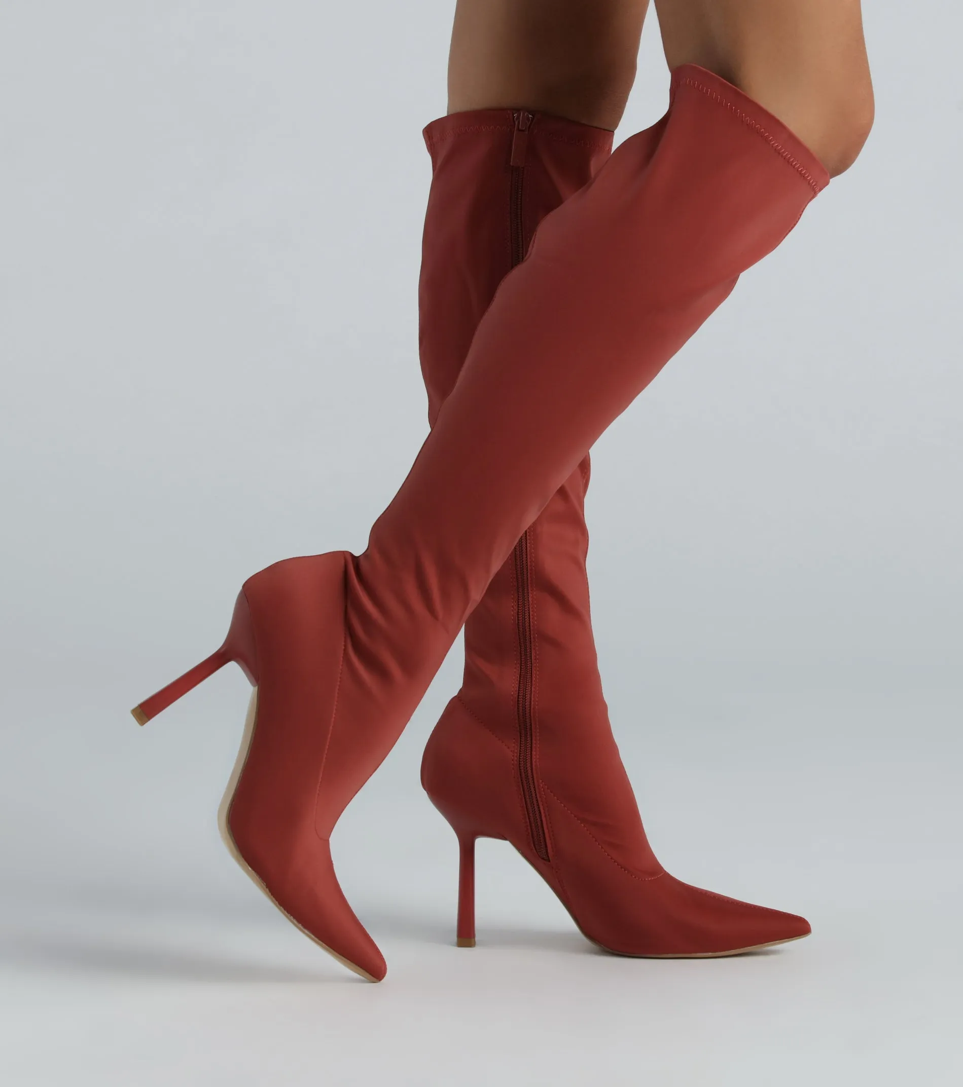 Elevated Mood Knee-High Stiletto Boots sold by Windsor product image thumbnail 5