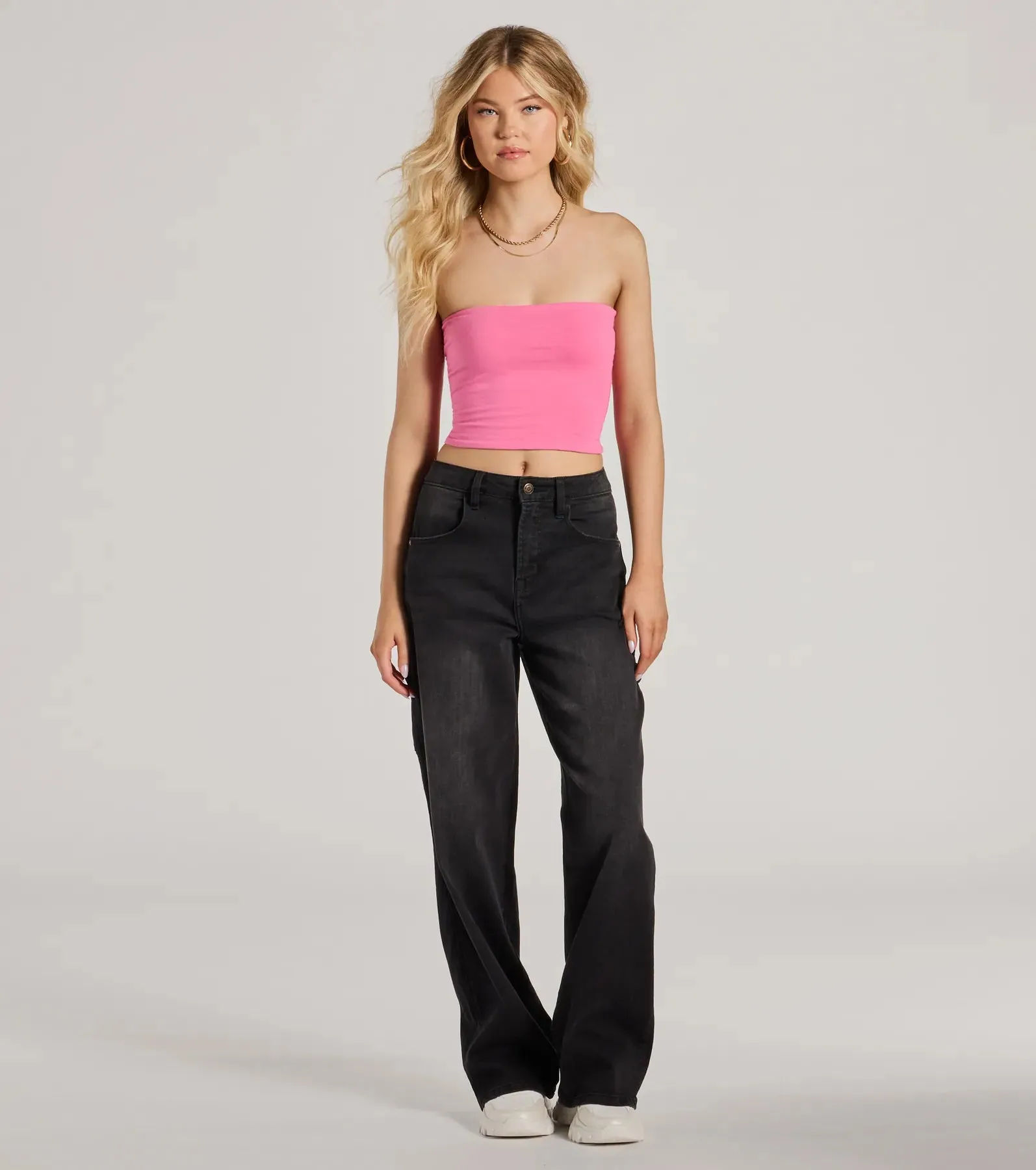 Daytime Perfect Strapless Tube Crop Top sold by Windsor product image thumbnail 3