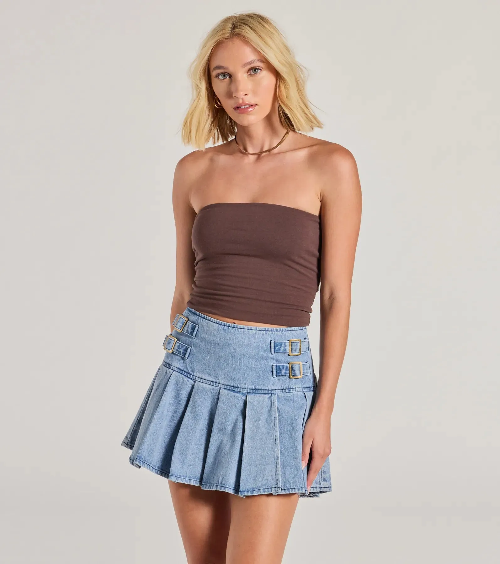 Daytime Perfect Strapless Tube Crop Top sold by Windsor product image thumbnail 5