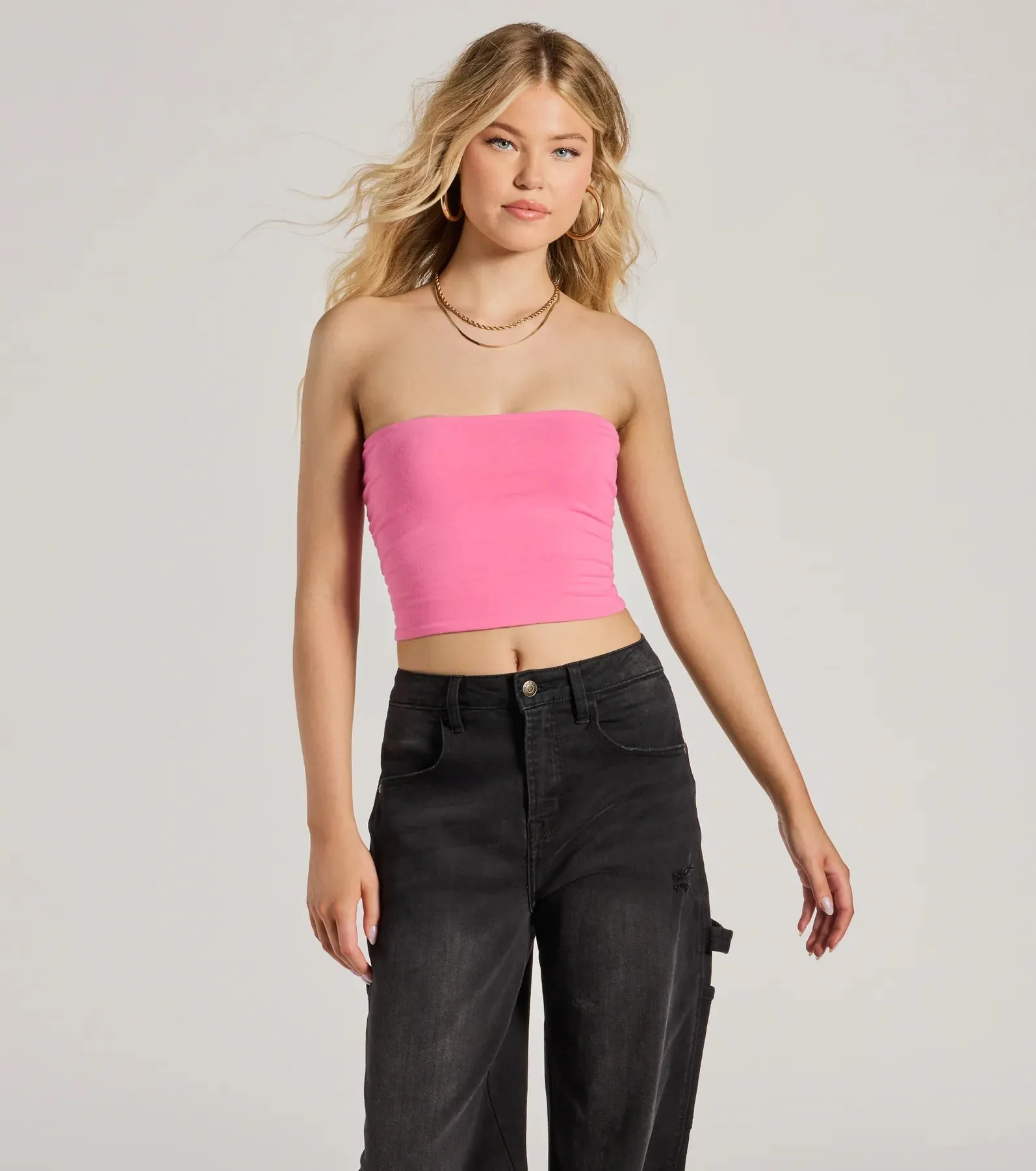 Daytime Perfect Strapless Tube Crop Top sold by Windsor