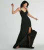 Gabriela V-Neck Lace-Up Mermaid Crepe Formal Dress sold by Windsor