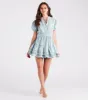 Chic Summer Days Ruffled Cotton Skater Dress sold by Windsor