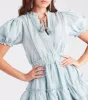 Chic Summer Days Ruffled Cotton Skater Dress sold by Windsor