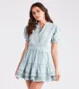 Chic Summer Days Ruffled Cotton Skater Dress sold by Windsor