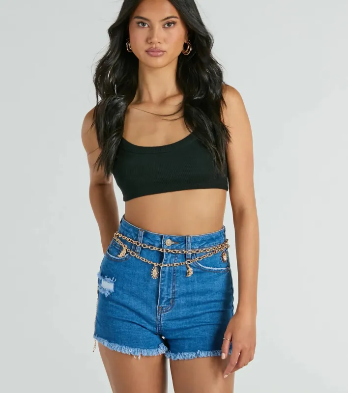 Sky Gazing Moon Star Chain Belt sold by Windsor