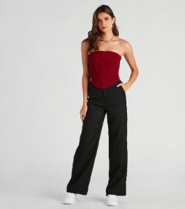 Elevated And Trendy Wide-Leg Trouser Pants sold by Windsor