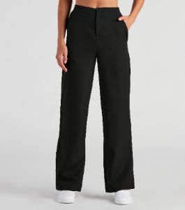 Elevated And Trendy Wide-Leg Trouser Pants sold by Windsor