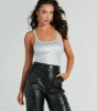 Cool Girl Radiance Strappy Metallic Bodysuit sold by Windsor