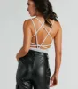 Cool Girl Radiance Strappy Metallic Bodysuit sold by Windsor