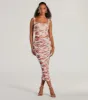 Blooming Bliss Lace-Up Floral Mesh Bustier sold by Windsor