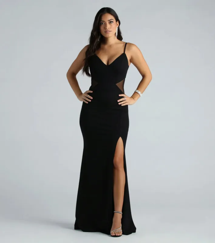 Georgia Formal Glitter Crepe Mermaid Dress sold by Windsor