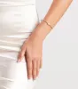 Pure Elegance Rhinestone and Pearl Bracelet sold by Windsor