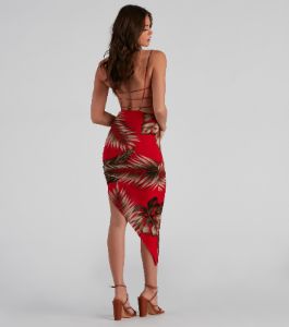 Island Palms Strappy Midi Dress sold by Windsor